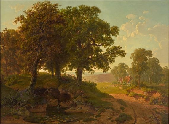 Sommerlandschaft by Balduin Wolf, 1853