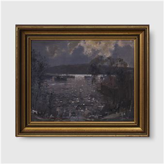 (harbour nocturne) - Alan Robert Colquhoun Grieve