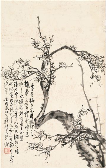 INK PLUM by Wang Jilin, 1922