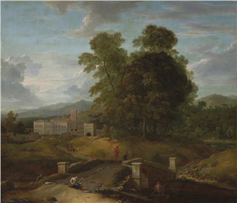 Paysage de la campagne romaine - Etienne Allegrain