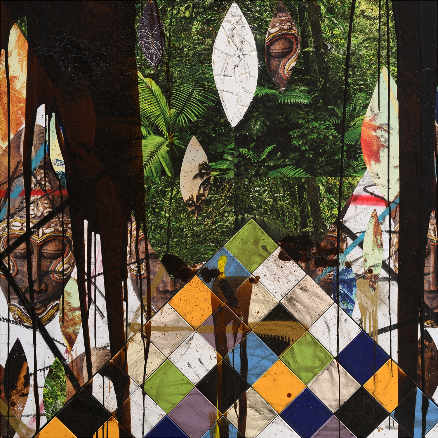 Rashid Johnson | Untitled Escape Collage | MutualArt