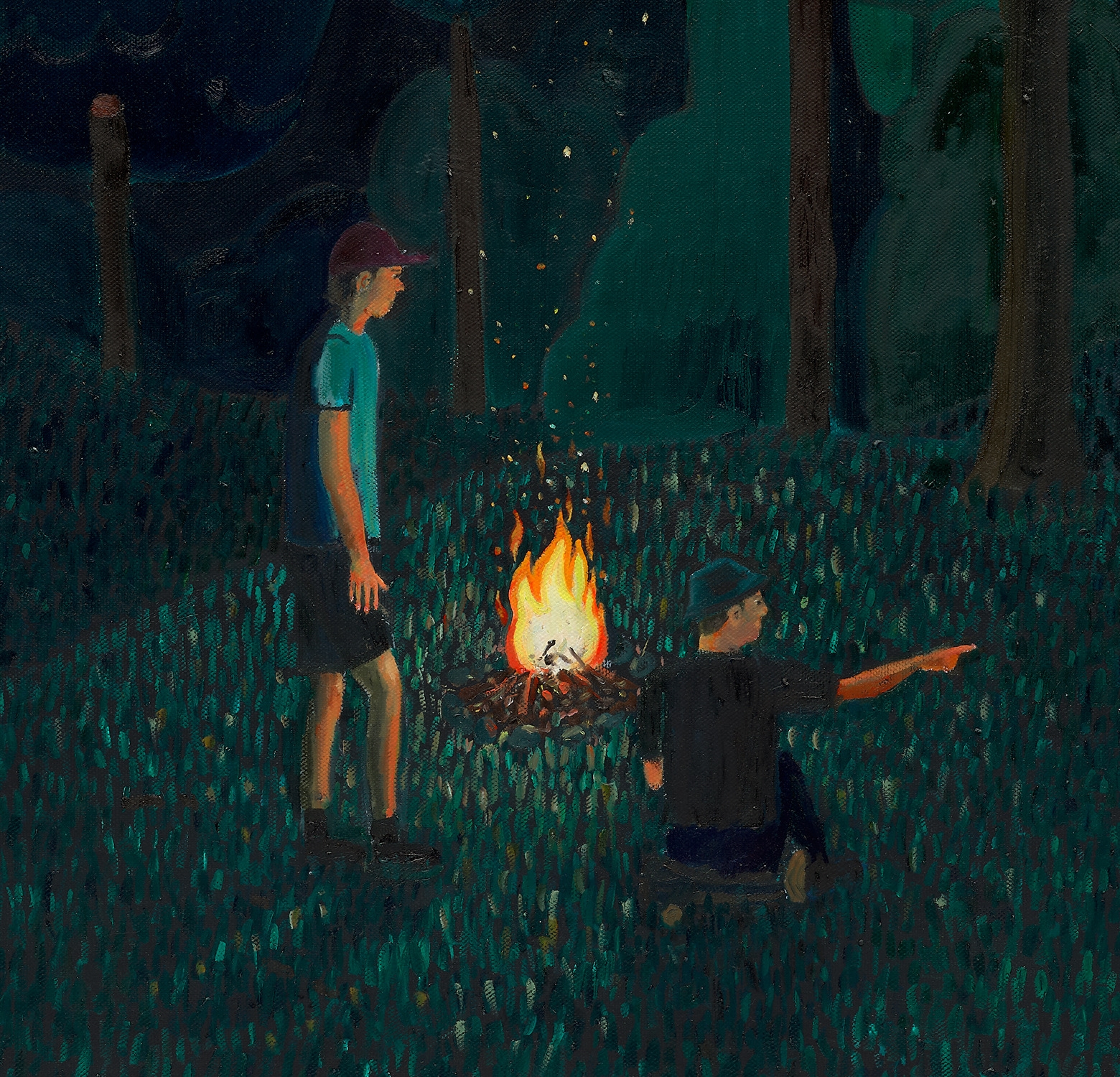 Artwork by Ben Sledsens, A second nice break, Made of oil and acrylic on canvas