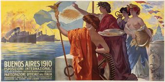 Buenos Aires Argentina, Esposizioni Internazionali 1910. - Adriano Minardi