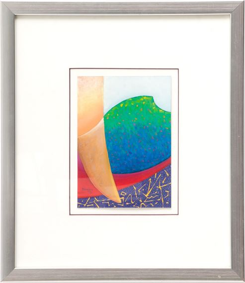 Olga Shagina (Russia) Mixed Media on Paper, 1991, H 7" W 5" - Olga Shagina