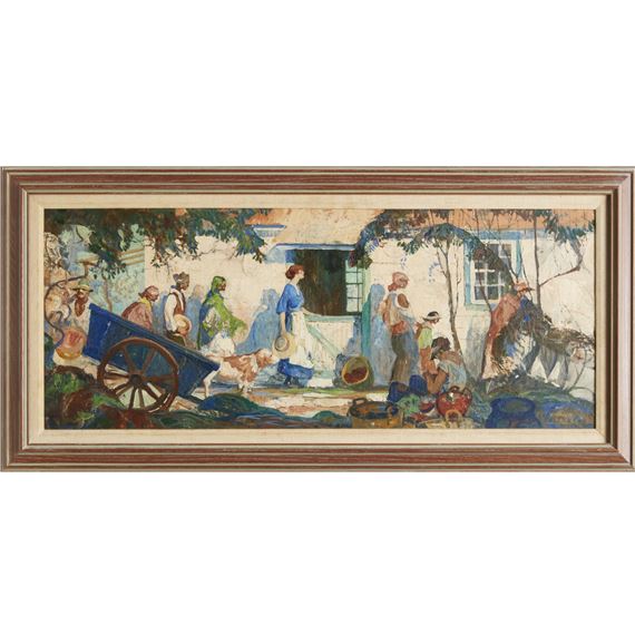 Frank Street, illustration art, oil on canvas - Frank Street