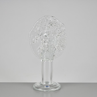Artwork by Oiva Toikka, GLASSKULPTUR, Träd, Made of Klart glas
