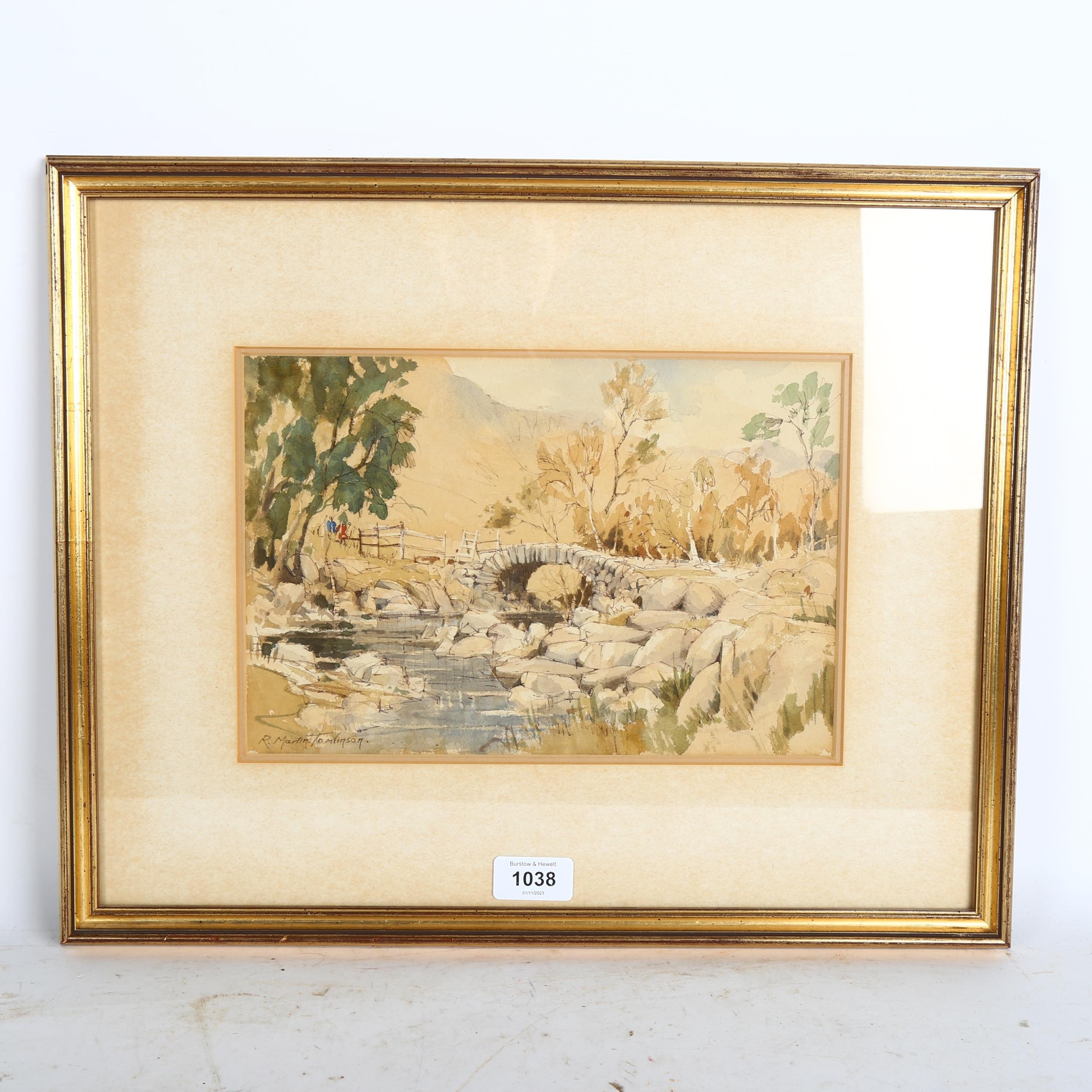 Artwork by R. Martin Tomlinson, High Sweden Bridge, Made of watercolour