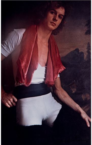 Untitled (Man with Red Towel) by David Hamilton, 1981