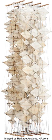 Untitled (All White Diamonds) by Jacob Hashimoto, 2005