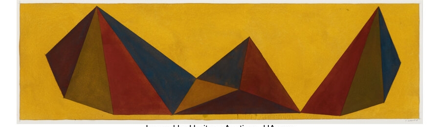 Sol LeWitt | Asymmetrical Pyramids (1985) | MutualArt