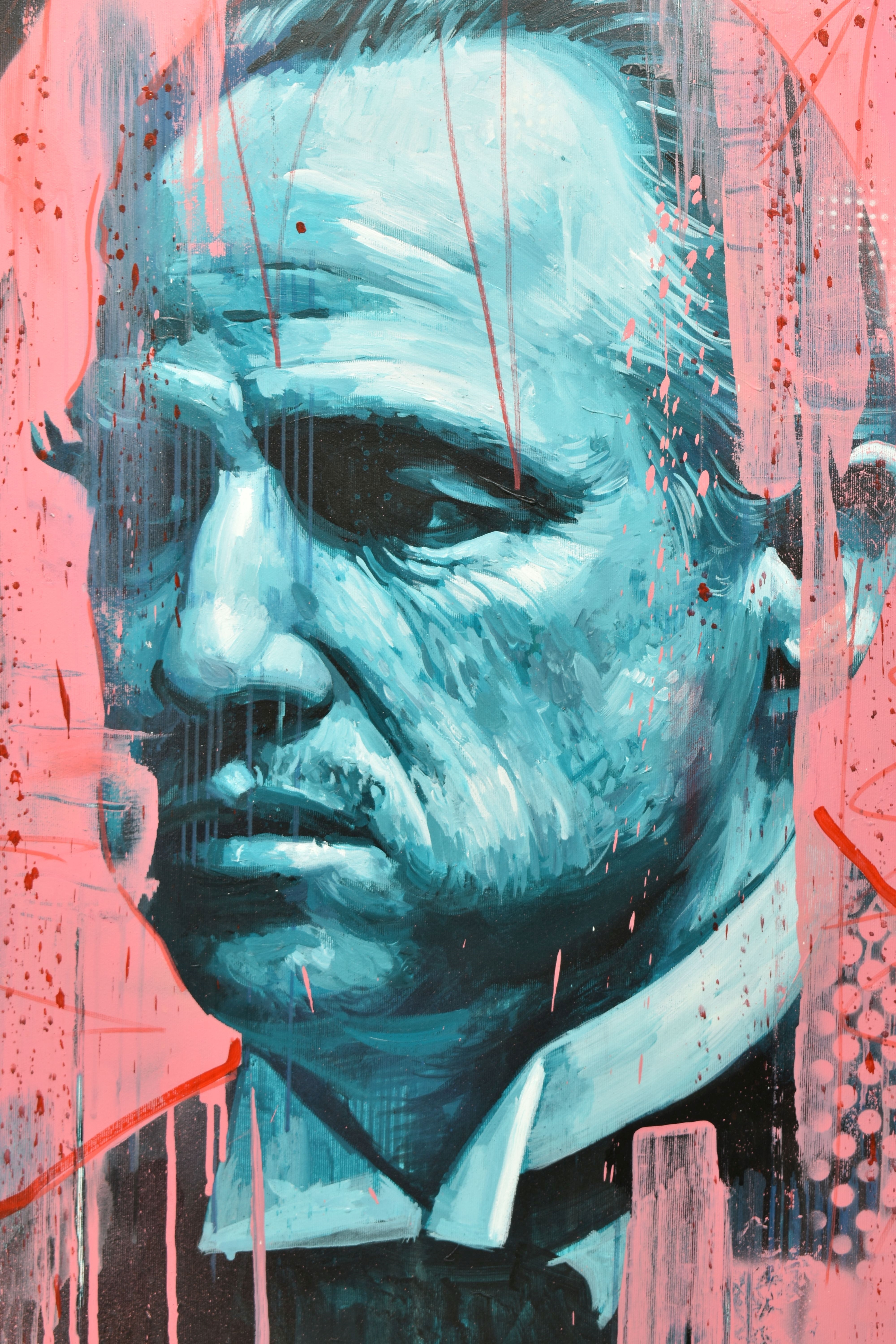 Artwork by Zinsky, THE GODFATHER, Made of mixed media on canvas