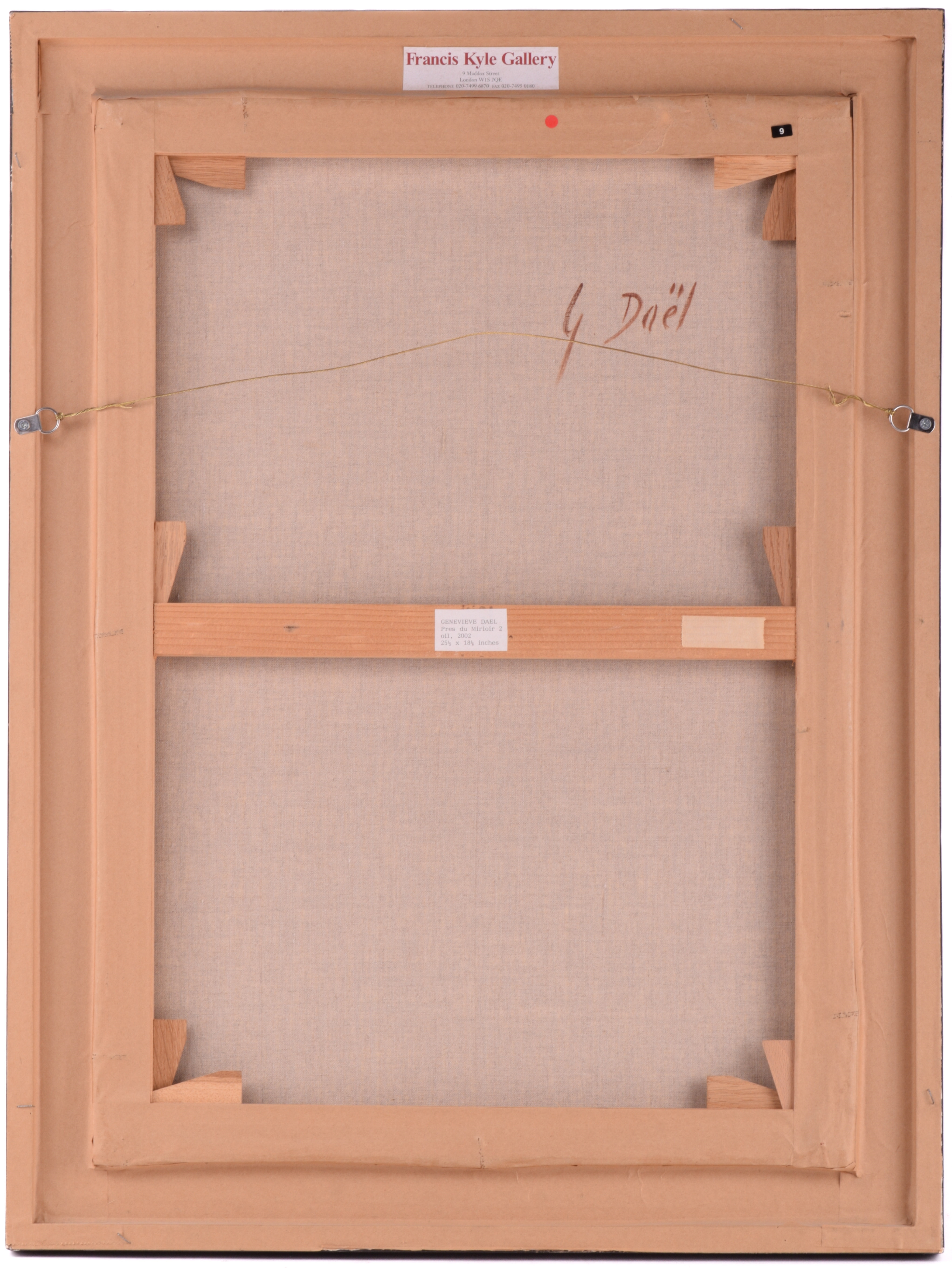 Artwork by Genevieve Dael, 'Pres du Mirior 2', Made of oil on canvas