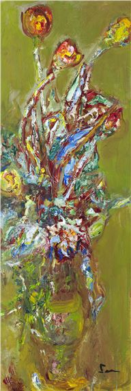 Tulipány (veľký formát) by Lea Mrázová, 1986