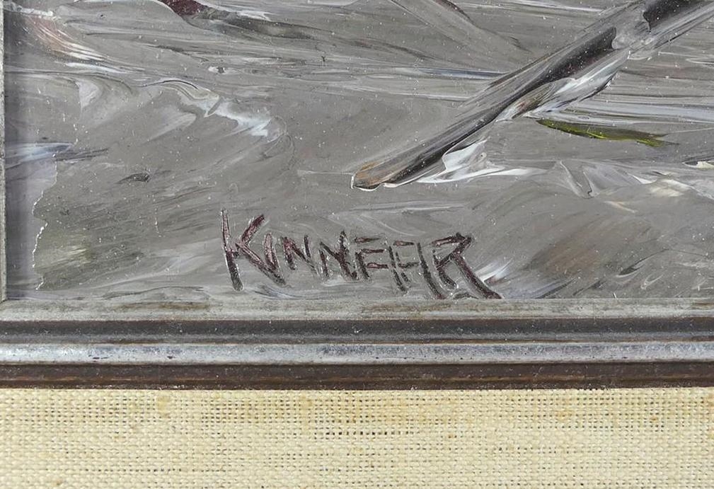 Artwork by John H. Kinnear, Tic Tacs at Conflict I, Made of oil on masonite