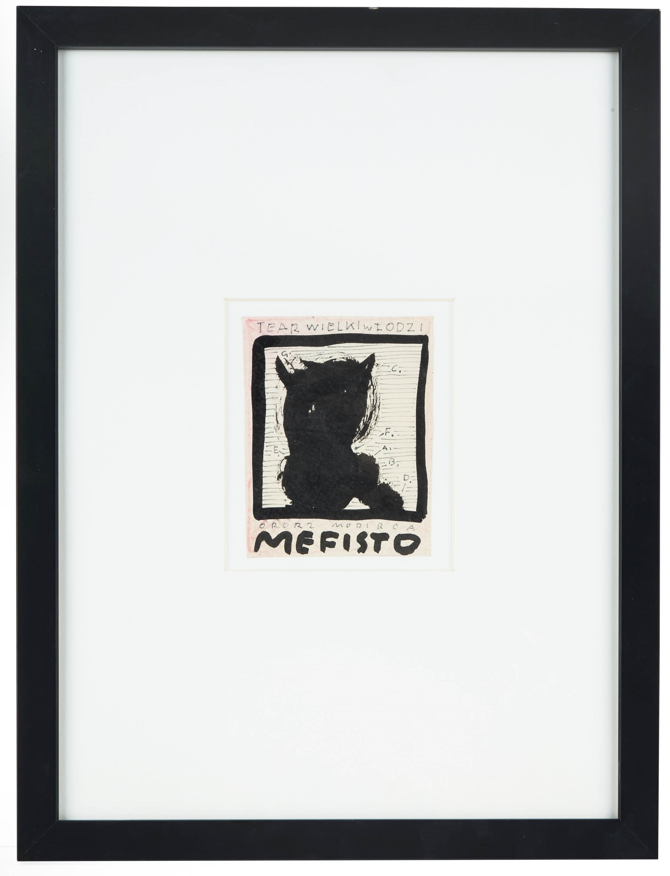 Artwork by Franciszek Starowieyski, Projekt plakatu do Mefista, Made of ink, paper