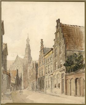 View of de Smedestraat towards the Grote kerk - Willem de Haas Hemken