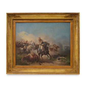 Napoleonic cuirassiers charging - Stanislao Grimaldi del Poggetto