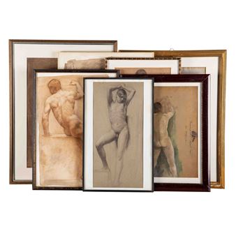 Kohle auf Papier - Robert Von Haug