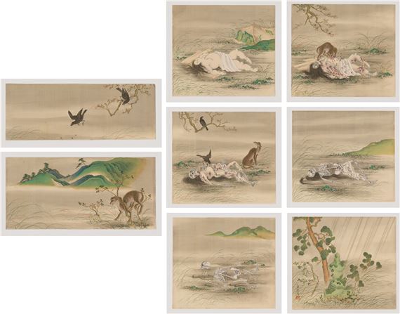 Kitō Dōkyō | THE DECOMPOSITION OF A CORPSE AND A MONUMENT TO THE DEAD ...
