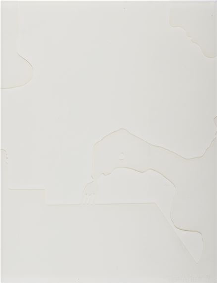 Untitled (Detail of the projected shadows of Lourdes Castro and René Bertholo, rue des Saints Pères, Paris, 1964) by Lourdes Castro