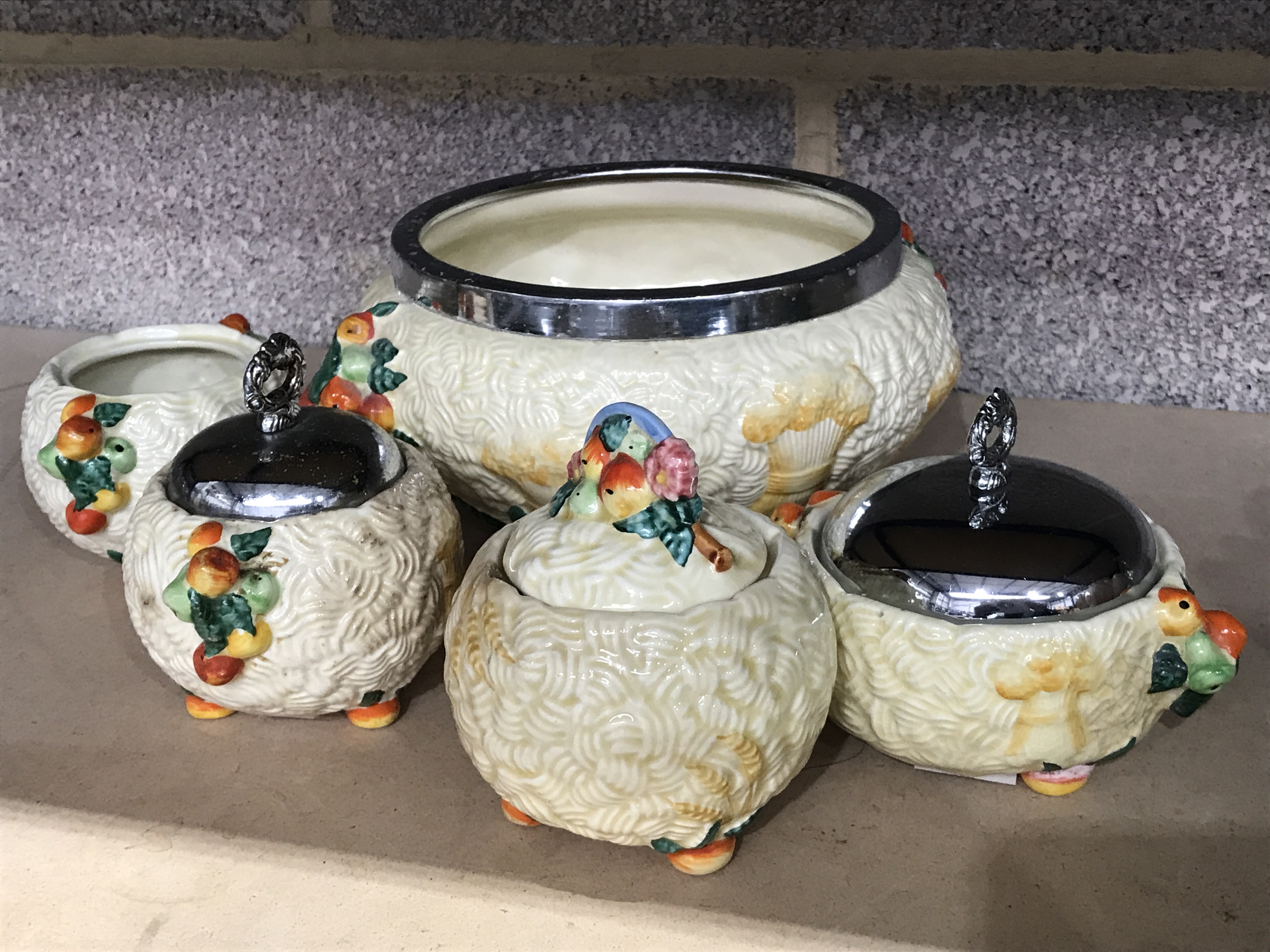 Clarice Cliff | A collection of Clarice Cliff Harvest pattern tableware ...