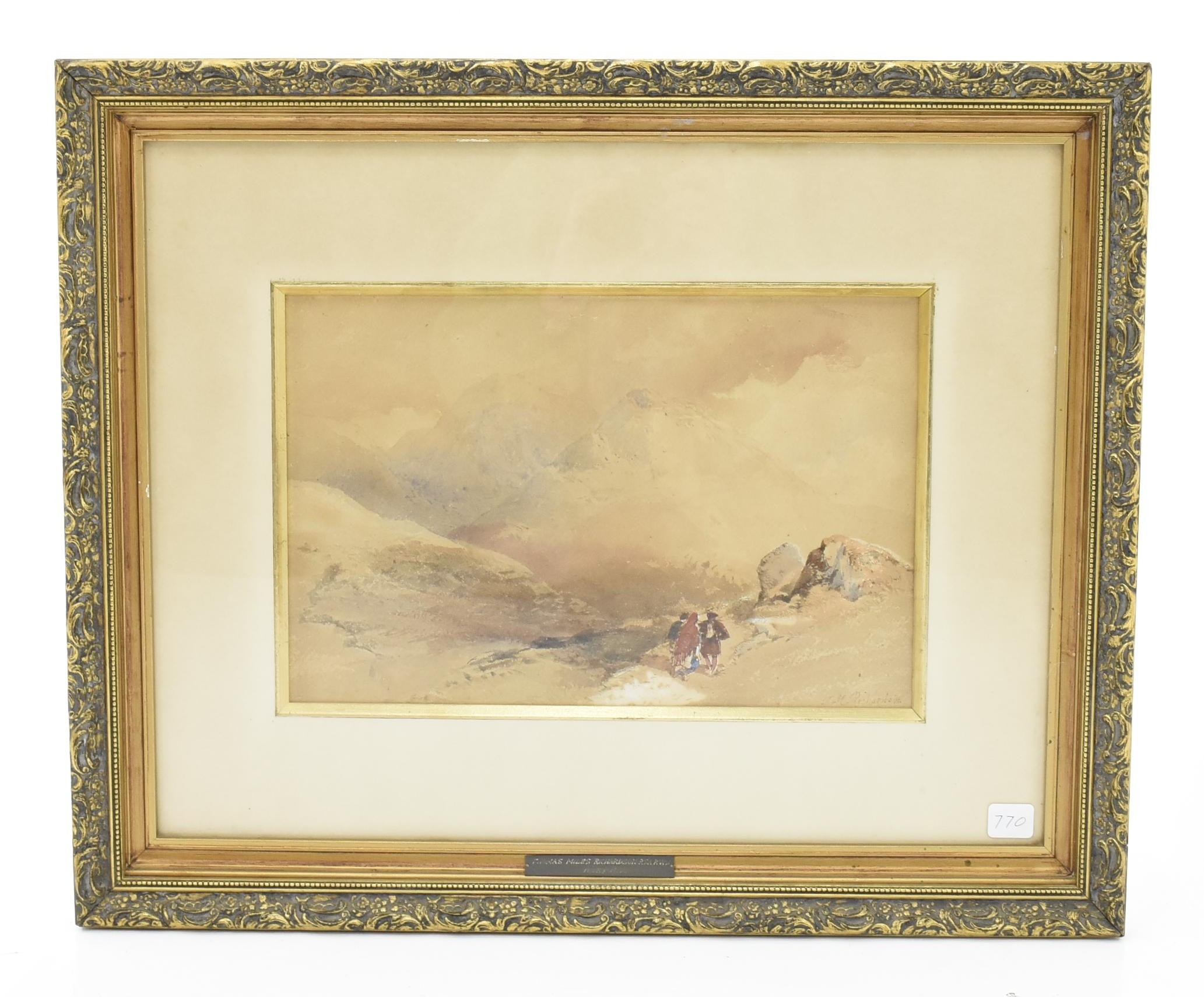 Thomas Miles Richardson | Figures on Mountain Path | MutualArt