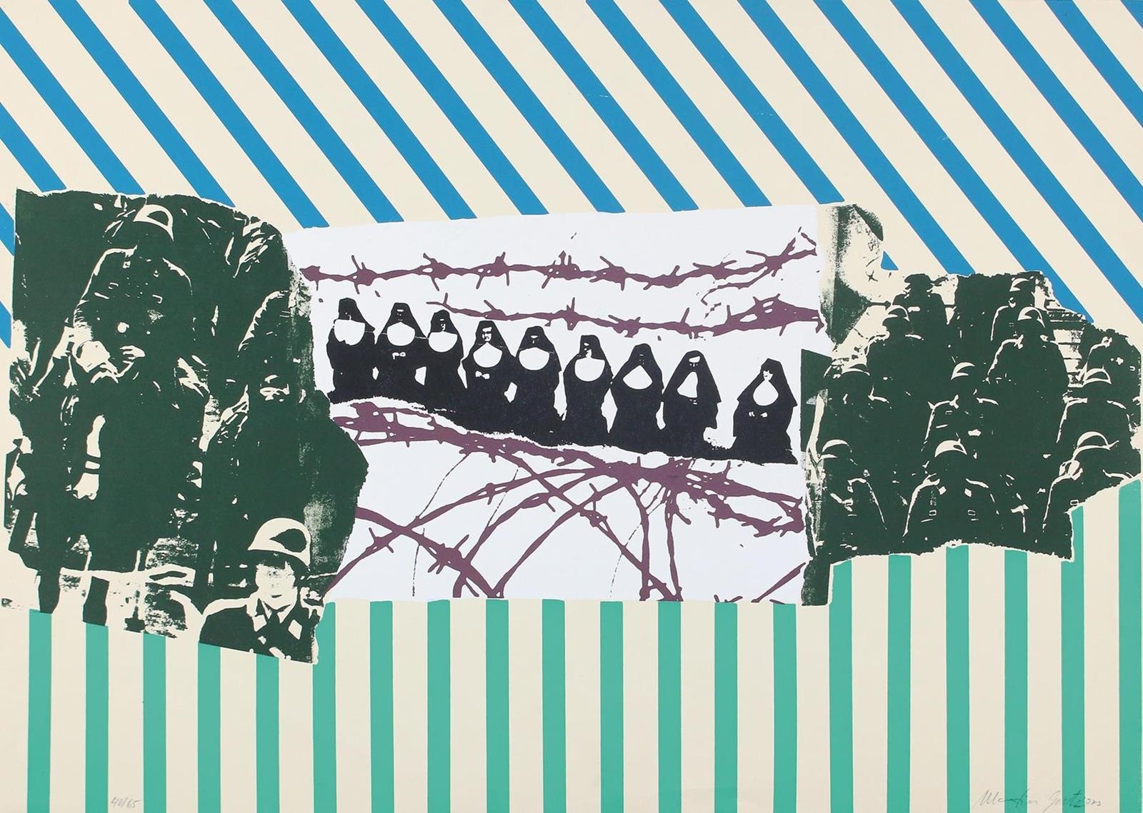 Artwork by Martin Gietz, 4 (2 farbig) Bl, Made of print