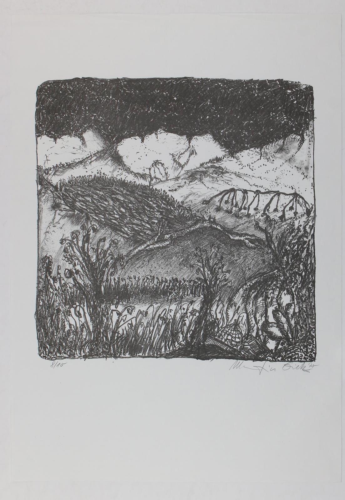 Artwork by Martin Gietz, 4 (2 farbig) Bl, Made of print