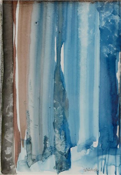 4 abstrakte Kompositionen: Abkühlung naht - Waltraud Bücheler