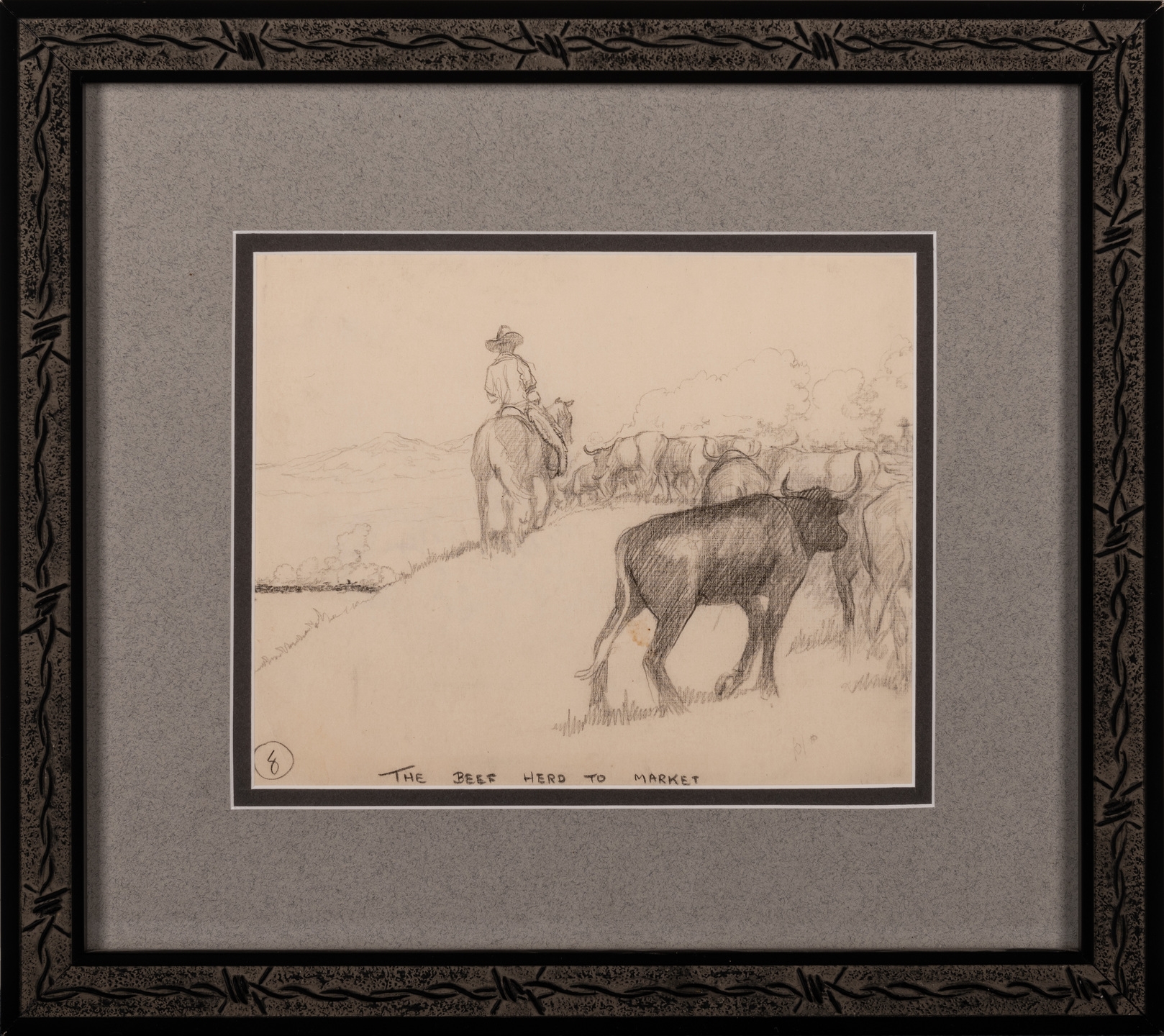 William Roderick James | The Beef Herd to Market | MutualArt