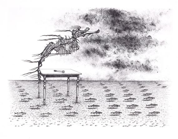 CACHE - TOI GUERRE!; SCHOVEJ SE VÁLKO, 9 KS, 1944 - 1947 by Toyen, 1944 - 1947