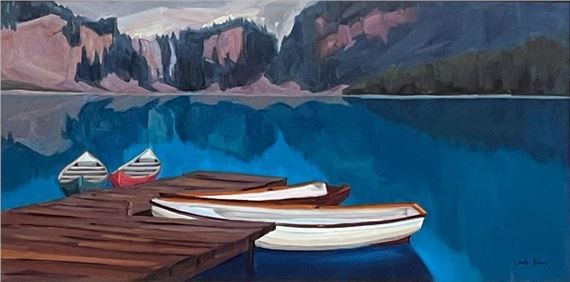 Untitled (Mountain Lake) by Sarah Kidner, 1964