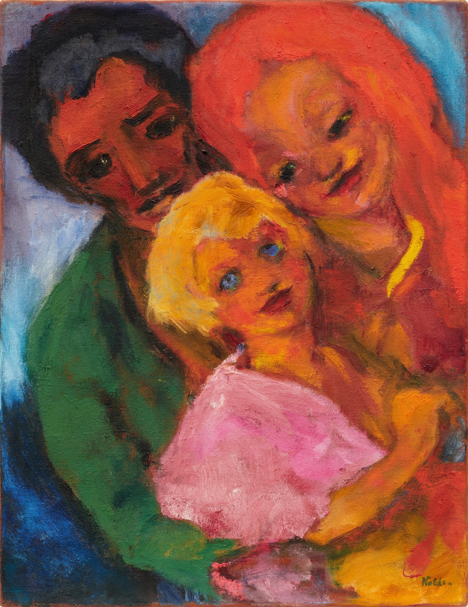 Glückliche Familie by Emil Nolde, 1947