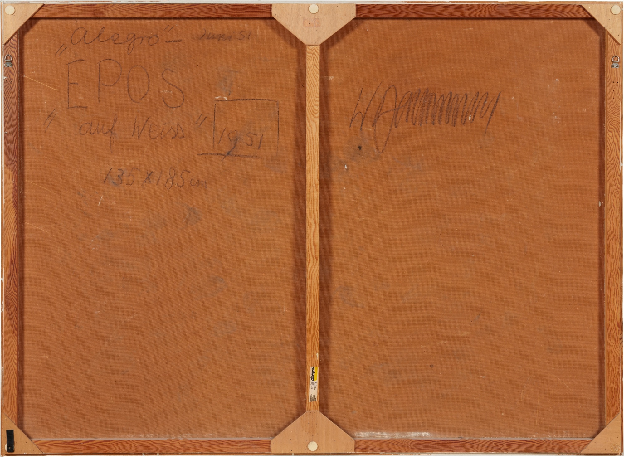 Artwork by Willi Baumeister, Allegro, Made of oil and synthetic resin on masonite