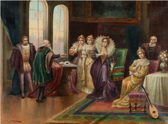 Court scene, 19th century - Louis Doret