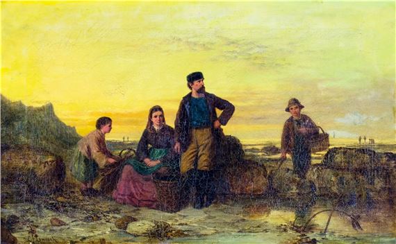 Coastal Scene by Charles Frederick Lowcock