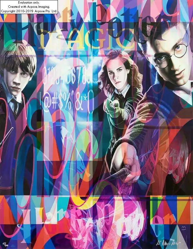 Stuart McAlpine Miller | British b.1964- Harry Potter; lithograph in ...