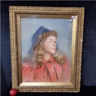 Portrait of an elegant young woman - Edith Morris