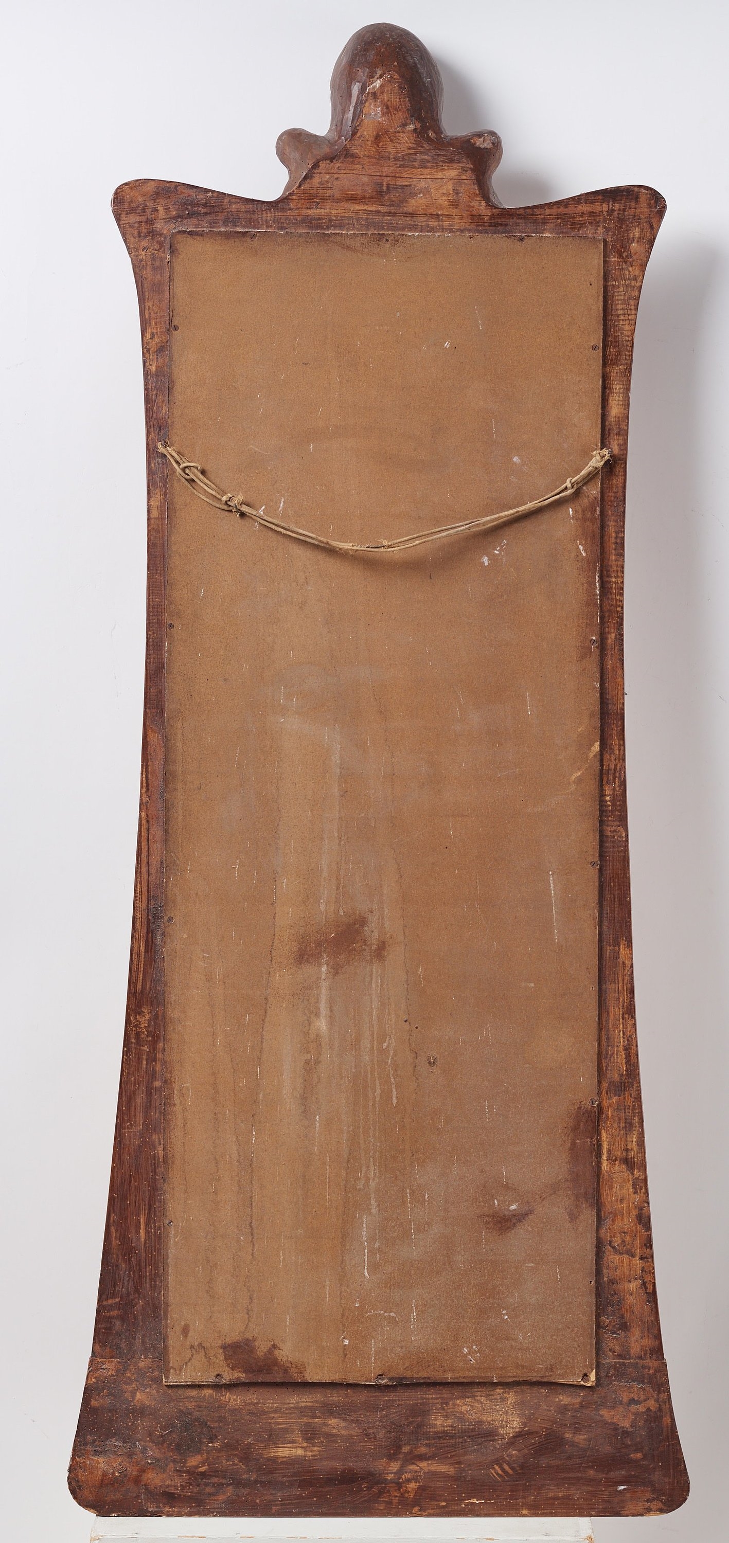 Artwork by Edvard Nilsson, an Art Nouveau sculptured mirror with table, Sweden , early 20thC., Made of mirror