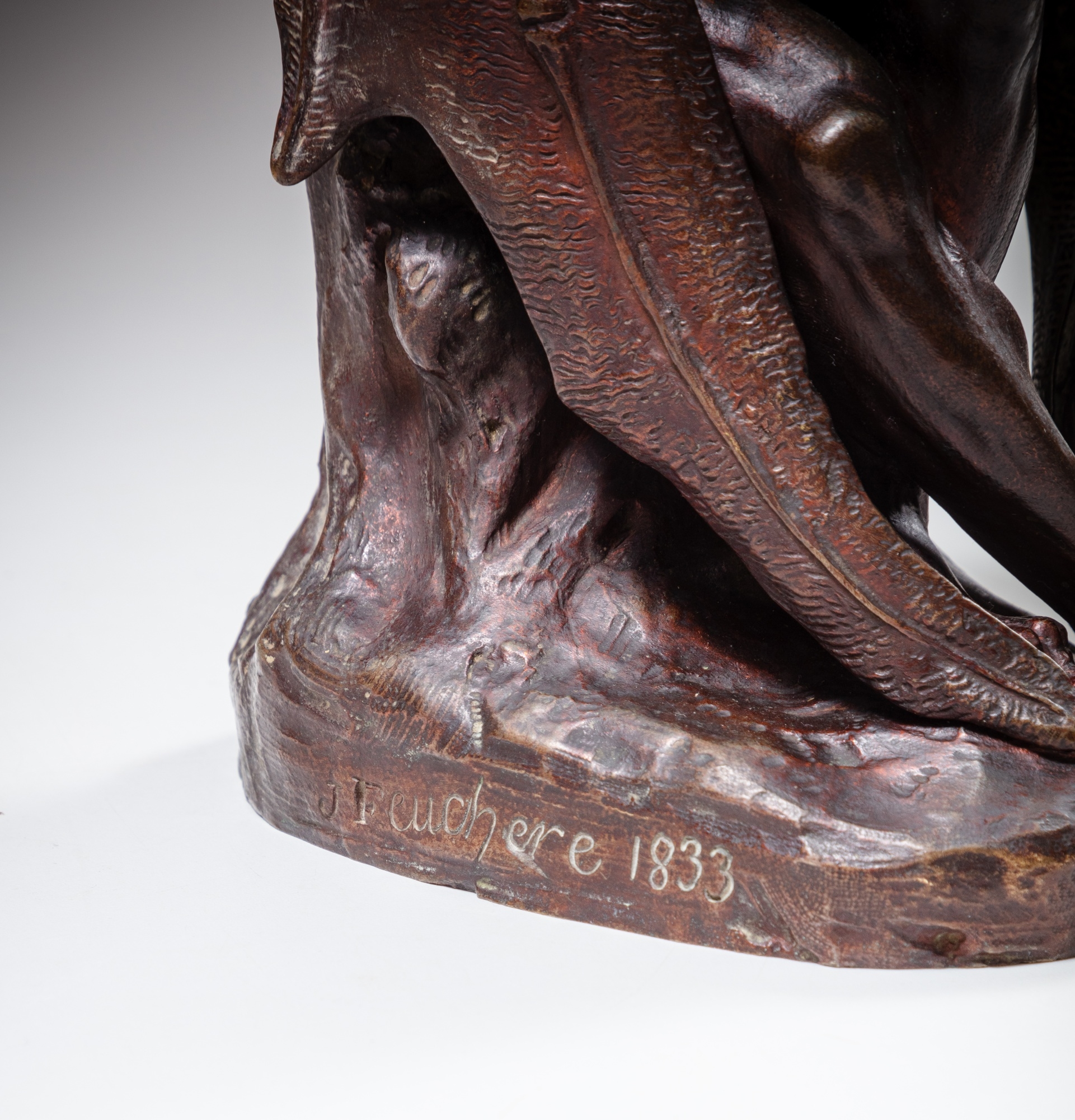 Artwork by Jean-Jacques Feuchere, Satan, Made of bronze