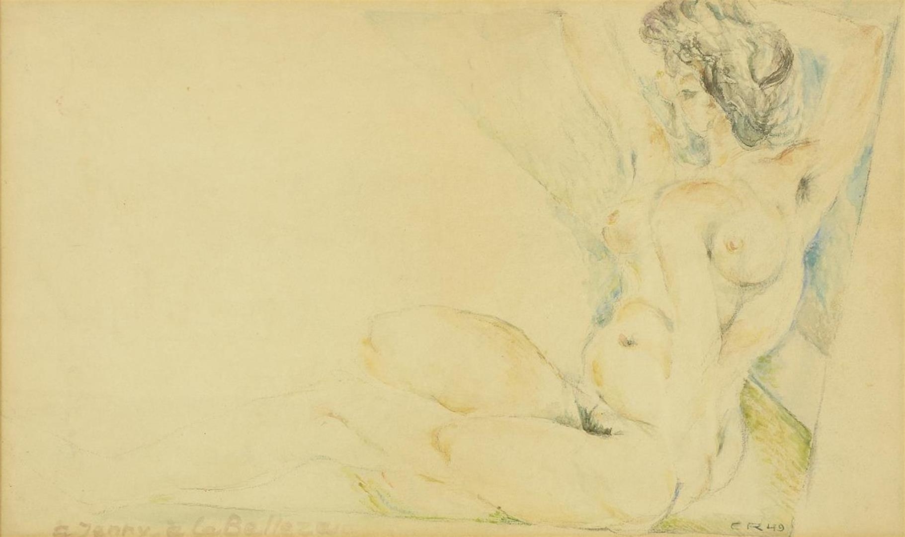 Artwork by Charles Roelofsz, A Jenny a La Bellezza, Made of watercolor