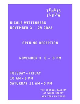 Tennis Elbow 125: Nicole Wittenberg - The Journal Gallery