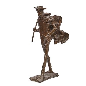 A PATINATED BRONZE OF PROTEUS-JOYCE HIKING - Milton Hebald