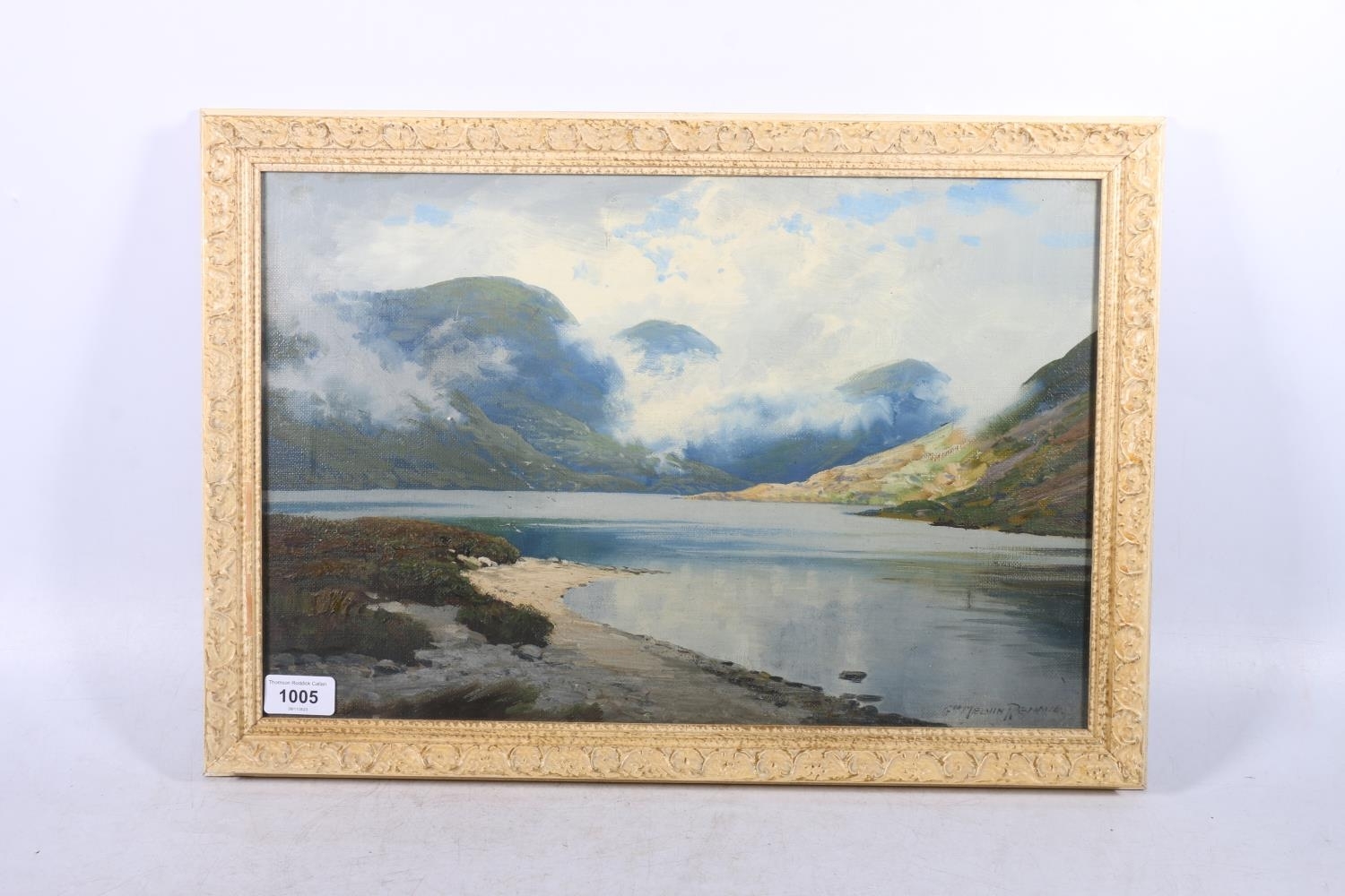 George Melvin Rennie | Scottish Highland landscape with loch (1874 ...