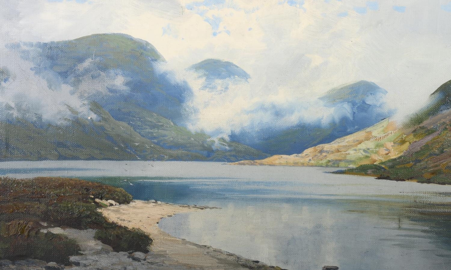 George Melvin Rennie | Scottish Highland landscape with loch (1874 ...