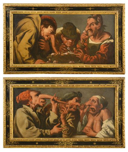Pietro Muttoni | Allegory of the sense of smell Allegory of touch ...