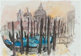 LA SALUTE WITH GONDOLAS, VENICE - Francesca Shakespeare