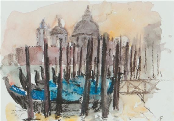 LA SALUTE WITH GONDOLAS, VENICE - Francesca Shakespeare