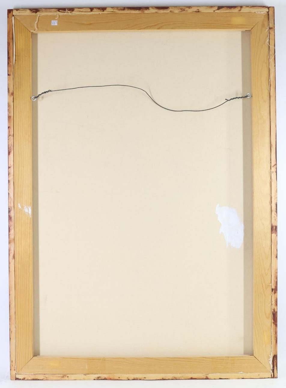 Artwork by Paul Gorka, Still life of tapestries and colorful bottles, Made of Oil on canvas