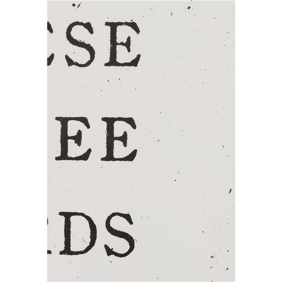 Jiro Takamatsu | THESE THREE WORDS (1970) | MutualArt